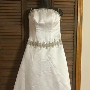 Emerald Bridal gown 10 crystal beading